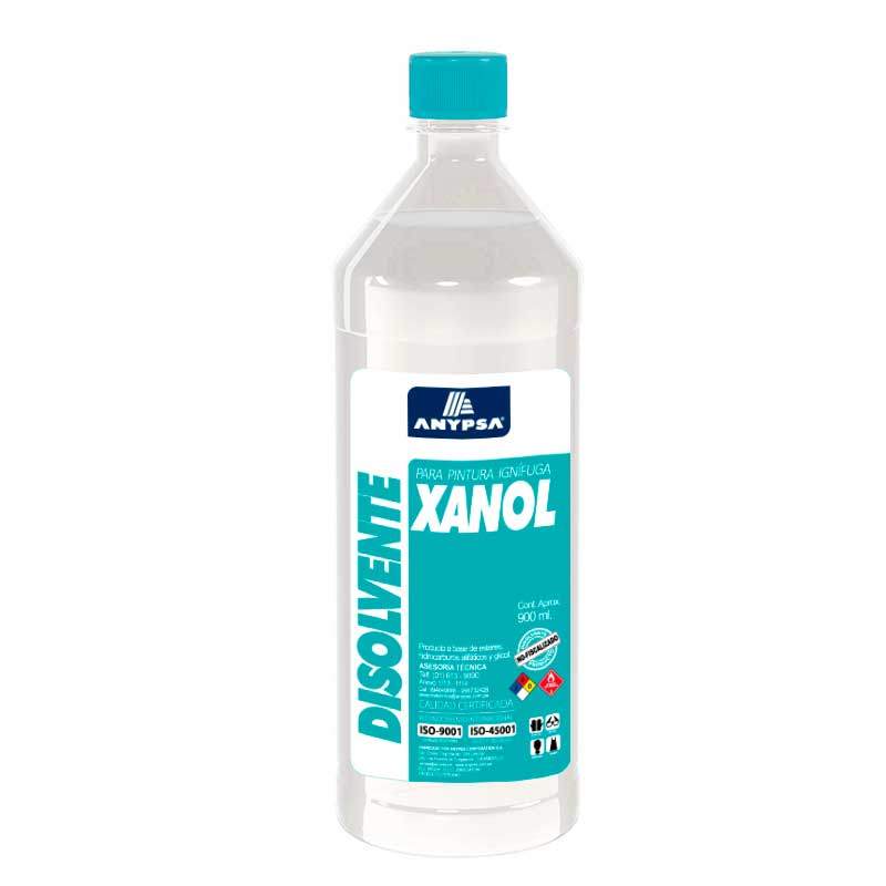 Xanol Disolvente para diluir pintura y barniz - Disolvente Ignifuga  Retardadora de Fuego - Pinturas ANYPSA